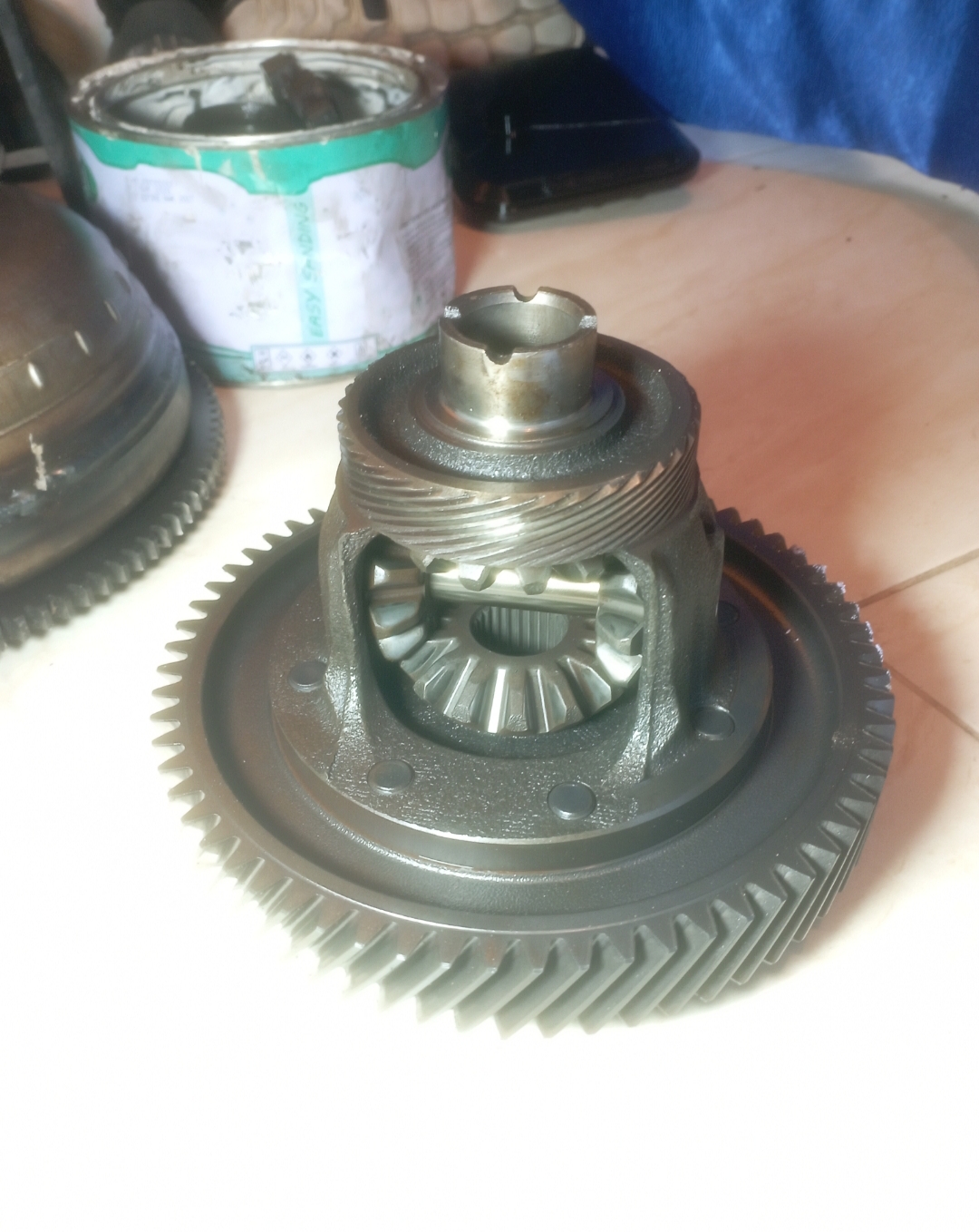 From differential unit 